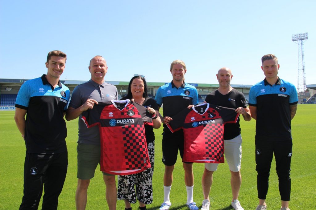 Durata sponsored Hartlepool United away shirt gets first outing