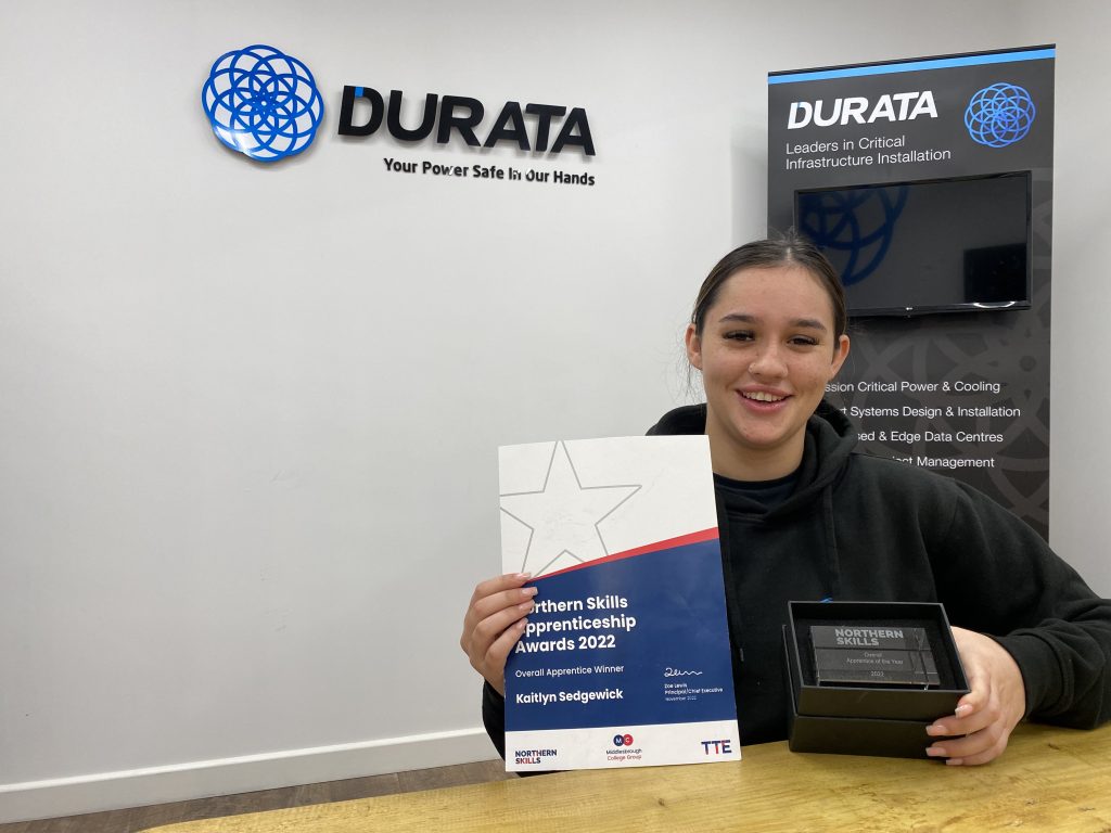 Durata’s award winning apprentice wants to inspire others on Teesside